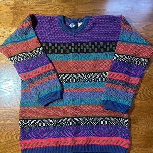 Colorful Patterned Petite Women’s Dockers Sweater